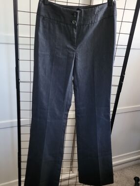White House Black Market Women’s Black Dress Pants - Classic Wide-Leg Size 00 R